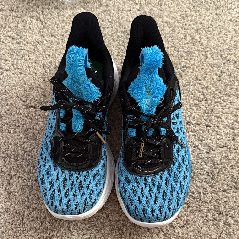 Under Armour Curry Cookie Monster Blue and Black Athletic Shoes